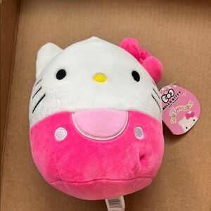 Hello Kitty White and Pink Stuffed Animal Plush